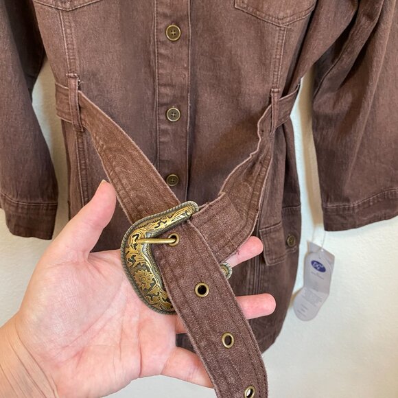 DG2 by Diane Gilman Women's Western Studded Dress Button Down NWT - Picture 2 of 11